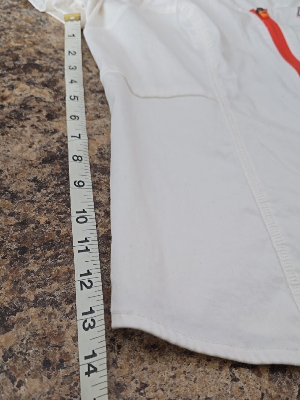 WOMENS Large Harley-Davidson White Short Sleeve Button Down Shirt w/ Orange Zip - Picture 5 of 5